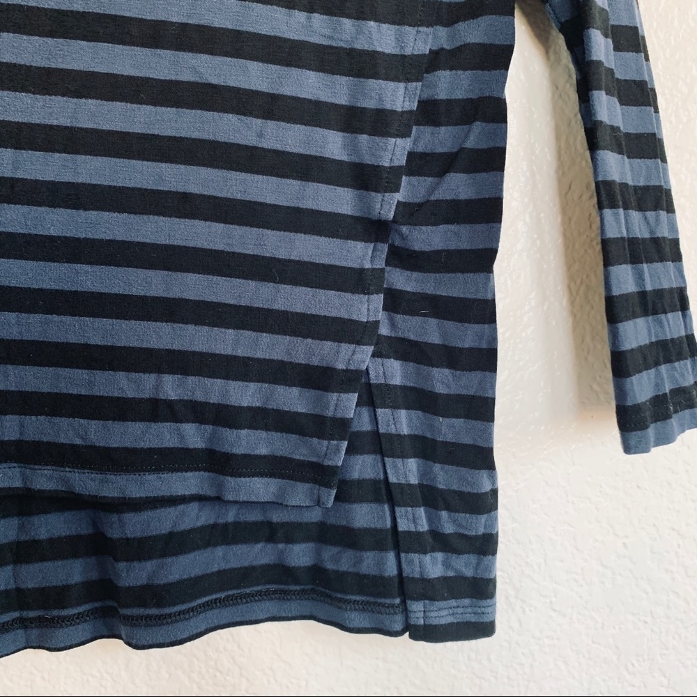 Habitat Blue Striped Relaxed Dolman Long Sleeve Top - Picture 4 of 6